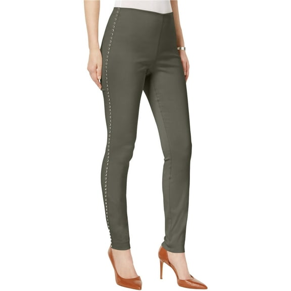 I.N.C Womens Pull-On Casual Trouser Pants, Green, 0