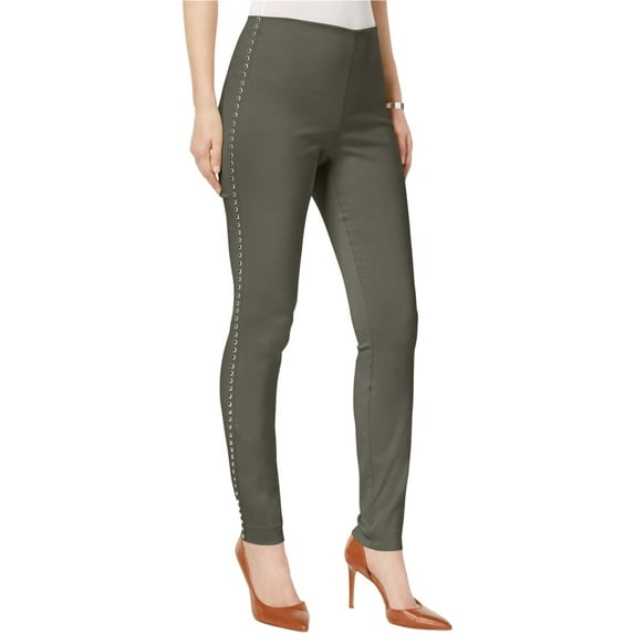 I.N.C Womens Pull-On Casual Trouser Pants, Green, 0