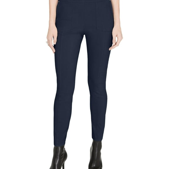 I.N.C Womens Pull-On Skinny Leg Casual Trouser Pants, Blue, 0