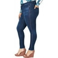 thumbnail image 1 of I.N.C Womens Racing Stripe Skinny Fit Jeans, Blue, Plus Size, 14W, 1 of 3