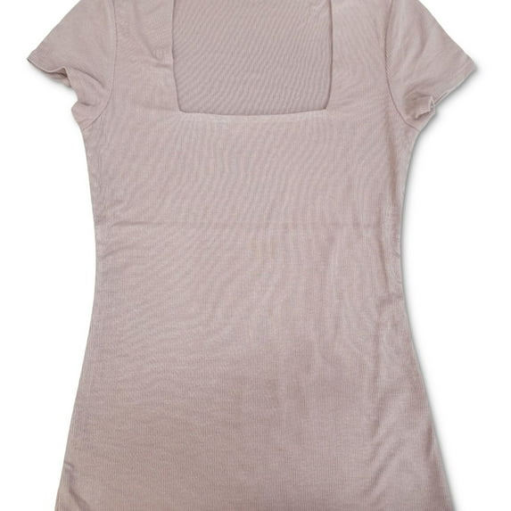 I.N.C Womens Ribbed Basic T-Shirt, Pink, XX-Large