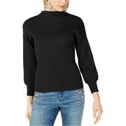 I-N-C Womens Ribbed Pullover Sweater, Black, X-Large
