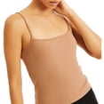thumbnail image 1 of I.N.C Womens Ribbed Tank Top, Beige, X-Large, 1 of 2