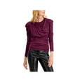 thumbnail image 1 of I.N.C Womens Ruched Pullover Blouse, Purple, X-Small, 1 of 2