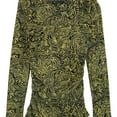 thumbnail image 1 of I.N.C Womens Ruched-Side Pullover Blouse, Yellow, Small, 1 of 2