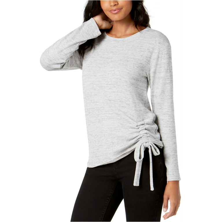 Ruched pullover sweater sale