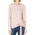 thumbnail image 1 of I.N.C Womens Ruched Side Pullover Sweater, Pink, XX-Large, 1 of 1