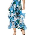 thumbnail image 1 of I.N.C Womens Ruffled Tiered Floral Maxi Skirt, Blue, 4, 1 of 1