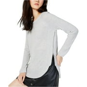 I-N-C Womens Side Zip Pullover Sweater, Grey, XX-Large