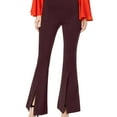 thumbnail image 1 of I-N-C Womens Slit Front Casual Trouser Pants, Red, 18, 1 of 1