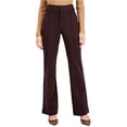 thumbnail image 1 of I-N-C Womens Solid Casual Trouser Pants, Brown, 8, 1 of 3