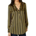 thumbnail image 1 of I.N.C Womens Split Neck Pullover Blouse, Black, Large, 1 of 2