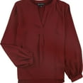 thumbnail image 1 of I.N.C Womens Split Neck Pullover Blouse, Red, Medium, 1 of 1