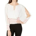 thumbnail image 1 of I.N.C Womens Split-Sleeve Pullover Blouse, White, Large, 1 of 1