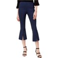 thumbnail image 1 of I-N-C Womens Split hem Casual Cropped Pants, Blue, 4, 1 of 1