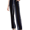 thumbnail image 1 of I.N.C Womens Striped Casual Trouser Pants, Blue, 10, 1 of 1