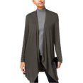 thumbnail image 1 of I.N.C Womens Studded-Sleeve Cardigan Sweater, Grey, X-Small, 1 of 2