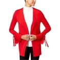 thumbnail image 1 of I.N.C Womens Tie-Cuff Embellished Cardigan Sweater, Red, X-Small, 1 of 1