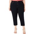 thumbnail image 1 of I.N.C Womens Tummy Control Skinny Leg Cropped Jeans, Blue, Petite Plus Size, 14WP, 1 of 2
