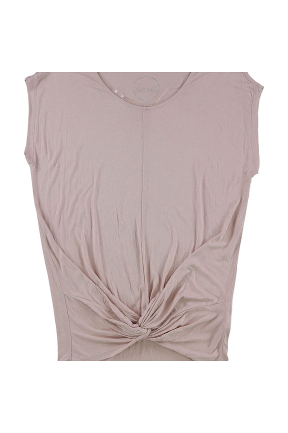 I.N.C Womens Twist Front Pullover Blouse, Pink, X-Large
