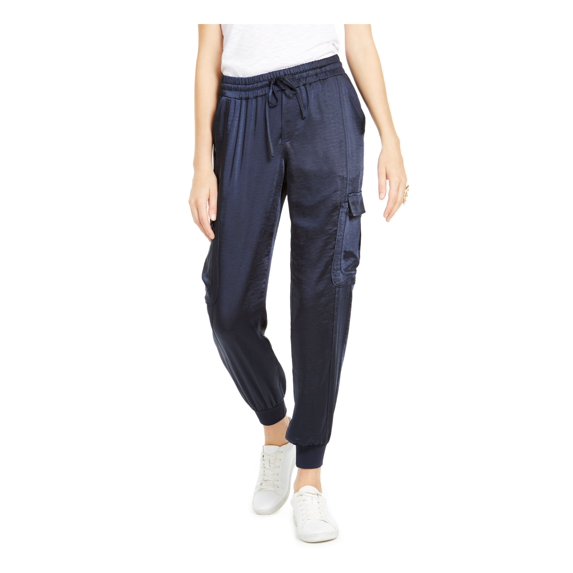 I.N.C Womens Utility Casual Jogger Pants, Blue, X-Small