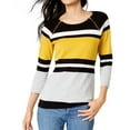 thumbnail image 1 of I.N.C Womens Zip Trim Pullover Sweater, Multicoloured, XX-Large, 1 of 1