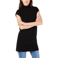 thumbnail image 1 of I.N.C Womens Zipper Tunic Sweater, Black, Medium, 1 of 2