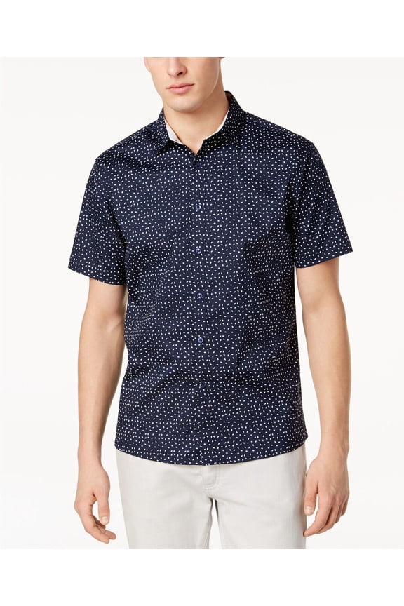 I-N-C international concepts Men's Charter Club Button Up Shirt Large B4HP