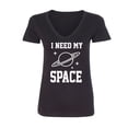 thumbnail image 1 of I NEED MY SPACE Womens V-Neck T-Shirt, 1 of 2