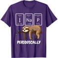 thumbnail image 1 of I Nap Periodically Science Sloth Periodic Table Elements Unisex T-Shirt for Men Women Kids Toddler,Purple Color,Size YXS, 1 of 5