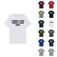 thumbnail image 1 of I Need A Hug from A Bad Girl Graphic Tees for Men Women 2026 Summer Casual Short Sleeve Crewneck Funny Saying T Shirt, 1 of 4