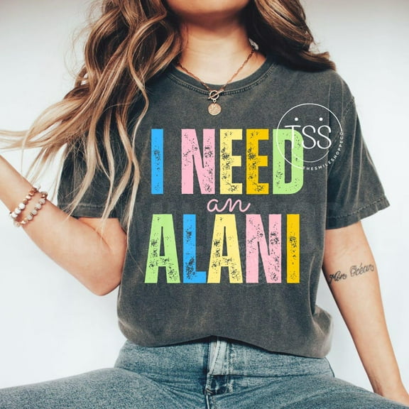 I Need An Alani Shirt, Retro Collage Summer Shirt, Preppy Sunshine Tee, Trendy Beach Vibes Shirt, Cute Aesthetic Summer T-Shirt for Women