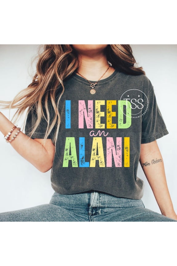 I Need An Alani Shirt, Retro Collage Summer Shirt, Preppy Sunshine Tee, Trendy Beach Vibes Shirt, Cute Aesthetic Summer T-Shirt for Women