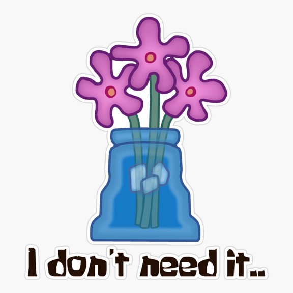I Need It Bold Quote Design Sticker