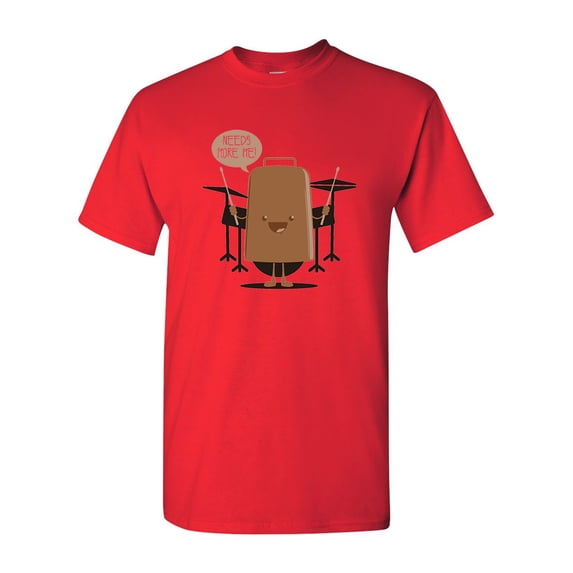 I Need More Cowbell BeanePod Artworks Art Funny DT Adult T-Shirt Tee