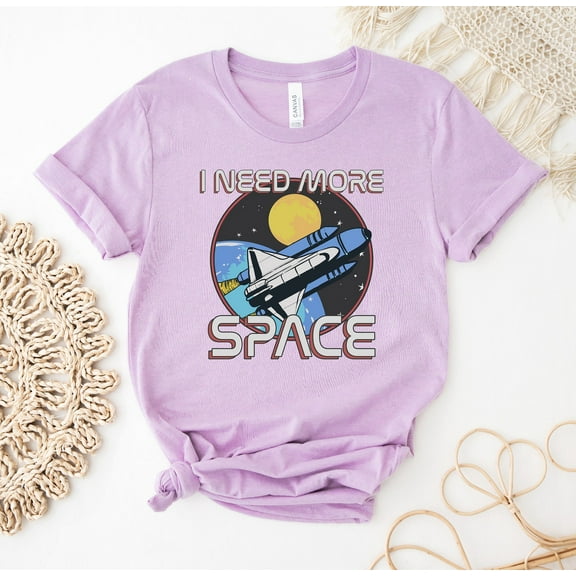 I Need More Space T-shirt Lover Shirt Planet Tee Humorous Gift Nasa Shirts Geek Top Retro Gist Rocket Astronaut Social Distance Sarcastic