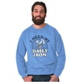 thumbnail image 1 of I Need My Daily Iron Golfer Golf Joke Unisex Plus Fleece Graphic Sweatshirt Brisco Brands 4X, 1 of 5