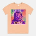 thumbnail image 1 of I Need My Space Astronaut Cat Crew Neck Tee, 1 of 2