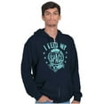 thumbnail image 1 of I Need My Space Star Astronaut Unisex Fleece Graphic Zip Up Hoodie Brisco Brands 4X, 1 of 5