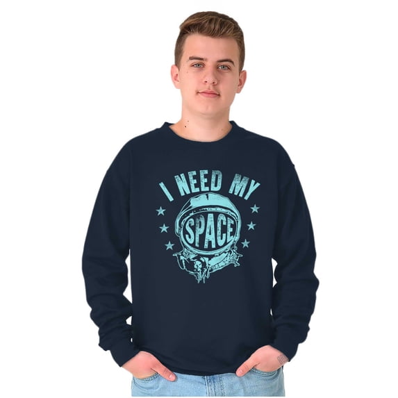 I Need My Space Star Astronaut Unisex Plus Fleece Graphic Sweatshirt Brisco Brands 3X