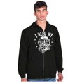 thumbnail image 1 of I Need My Space Star Astronaut Unisex Fleece Graphic Zip Up Hoodie Brisco Brands 2X, 1 of 5