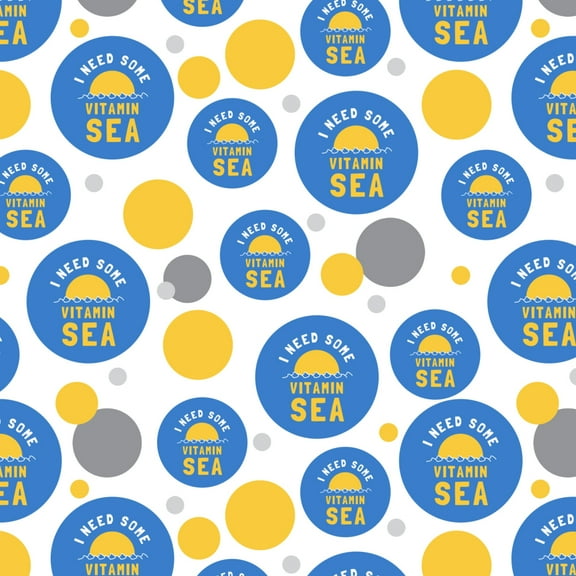 I Need Some Vitamin Sea Beach Funny Humor Premium Gift Wrap Wrapping Paper Roll