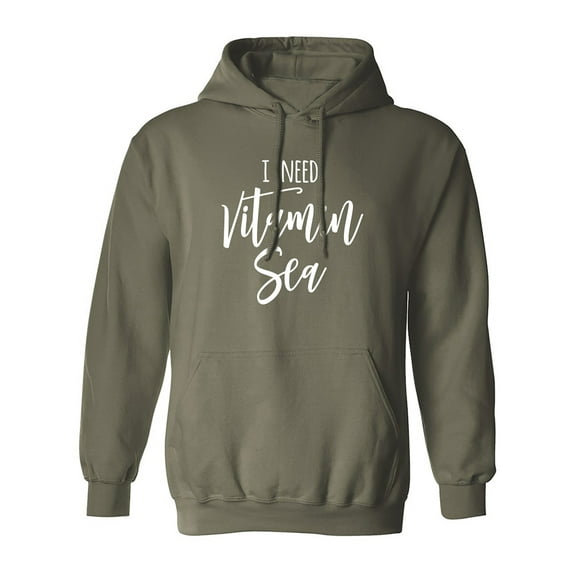 I Need Vitamin Sea Adult Hooded Sweatshirt