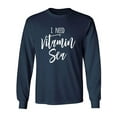 thumbnail image 1 of I Need Vitamin Sea Adult Long Sleeve T-shirt, 1 of 2