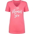 thumbnail image 1 of I Need Vitamin Sea Womens V-Neck Tee, 1 of 2