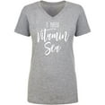 thumbnail image 1 of I Need Vitamin Sea Womens V-Neck Tee, 1 of 3