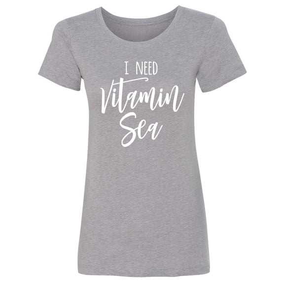 I Need Vitamin Sea Womens crewneck tee