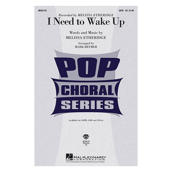 I Need to Wake Up ShowTrax CD Pop Choral Series