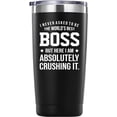 thumbnail image 1 of I Never Asked To Be The World''s Best Boss Tumbler Gifts.20 oz (Black)Travel Mug Gifts for Boss Manager Director Employer.Bosses Day,Office,Retirement,Leaving Gifts for Boss from Employees., 1 of 6