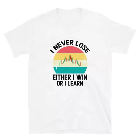 I Never Lose either I Win or Learn Retro Trader Gift black outline | eBay